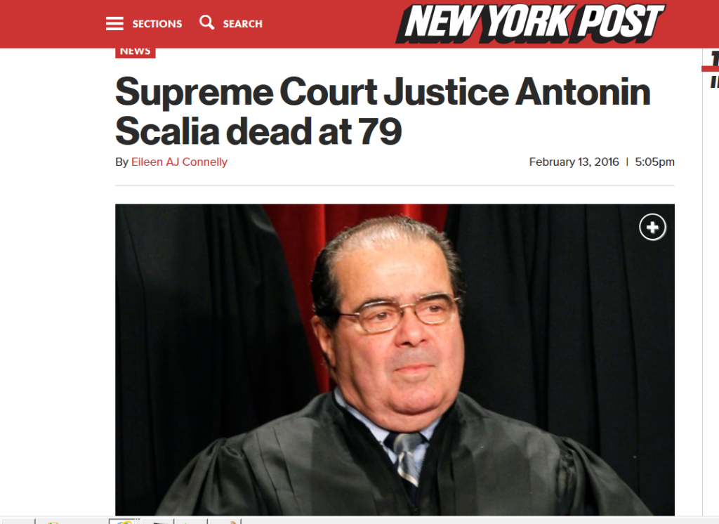 Antonin Scalia Found Dead At West Texas Resort | NC Renegades