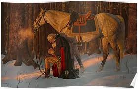 Image result for washington praying painting