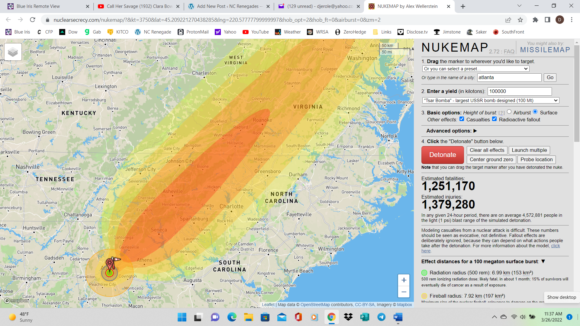 Planning For A Nuclear Strike NC Renegades   Nm3 